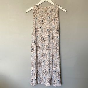 Pink paisley swing dress